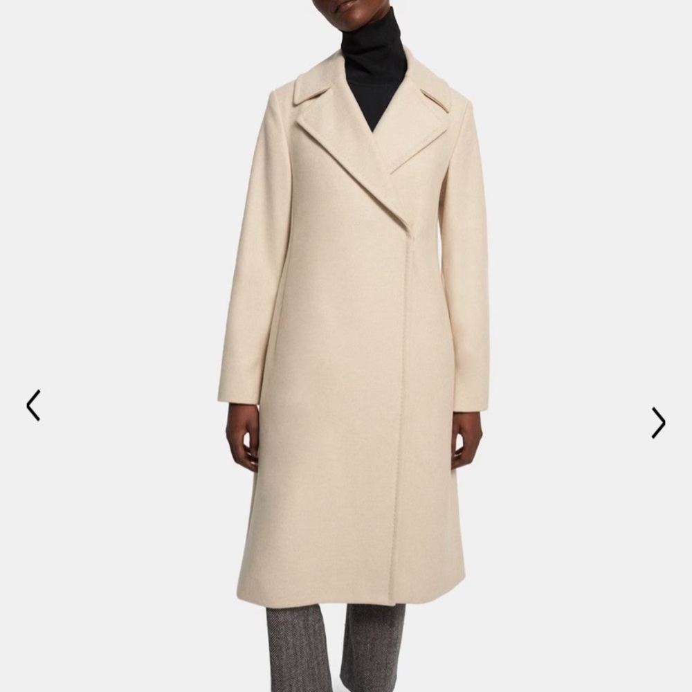 Theory Oatmeal Coat NWOT
